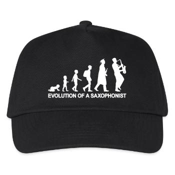 Evolution of A Saxophonist - Kids’ Baseball Cap - black - Front