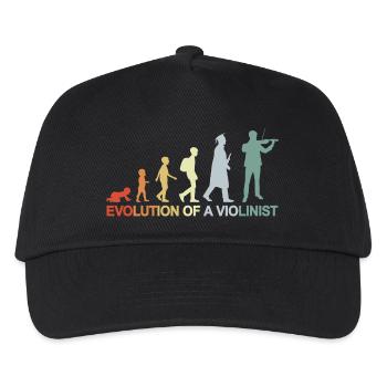 Evolution of A Violinist - Kids’ Baseball Cap - black - Front