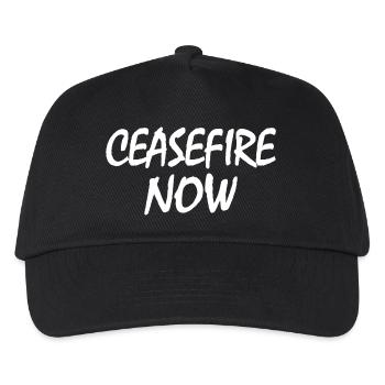 Ceasefire now - Kinder Basecap - Schwarz - Vorne