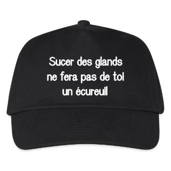 Sucking on acorns won't make you a squirrel - Kids’ Baseball Cap - black - Front