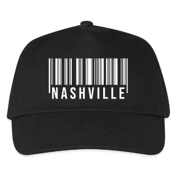 Nashville Barcode - Kinder Basecap - Schwarz - Vorne
