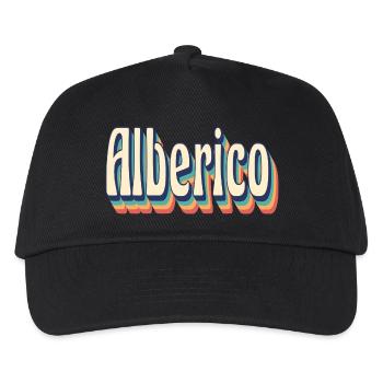 Alberico t-shirt retro vintage t-shirt gift - Kids’ Baseball Cap - black - Front