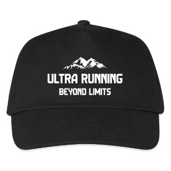 Ultra Running - Jenseits der Grenzen - Kinder Basecap - Schwarz - Vorne