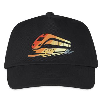 Railway Retro Style - Kids’ Baseball Cap - black - Front