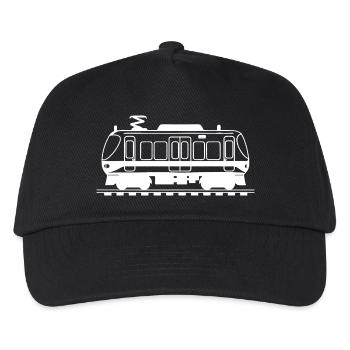 Railway Drawing - Kids’ Baseball Cap - black - Front