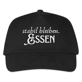 Staying stable Food - Kids’ Baseball Cap - black - Front