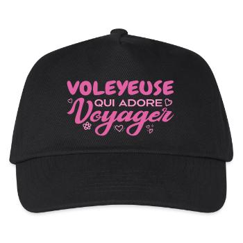 Globetrotting flyer with a passion for travel - Kids’ Baseball Cap - black - Front