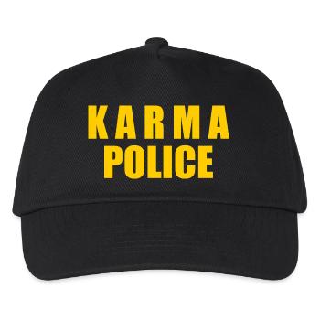 Karma police - Kinder Basecap - Schwarz - Vorne