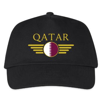 Ich liebe Katar, Eleganz Stil Design T-Shirt - Kinder Basecap - Schwarz - Vorne