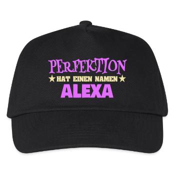 Woman's name Alexa - Kids’ Baseball Cap - black - Front