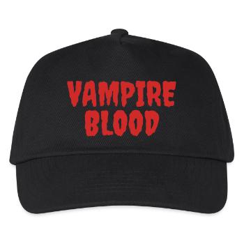 Vampire Blood Horror Typographie Design - Casquette de baseball Enfant - noir - Devant