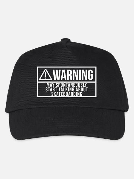 Skateboarder Skateboarder Skateboarder - Kinder Basecap - Schwarz