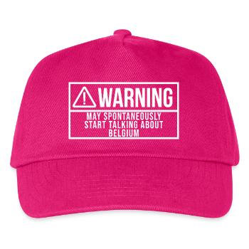 Belgium - Kids’ Baseball Cap - fuchsia - Front