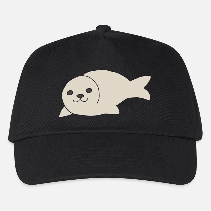 robbe cute - Kinder Basecap - Schwarz
