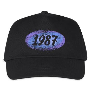 1987 1987 - Kinder Basecap - Schwarz - Vorne