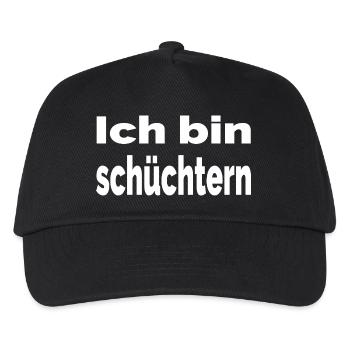 Schüchtern - Kinder Basecap - Schwarz - Vorne