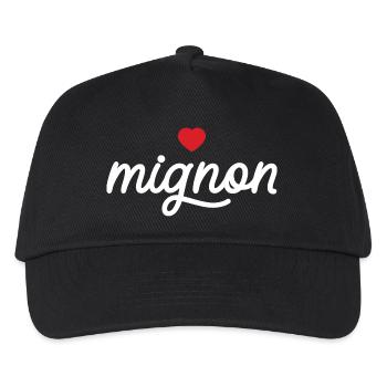 Le mignon - Casquette de baseball Enfant - noir - Devant