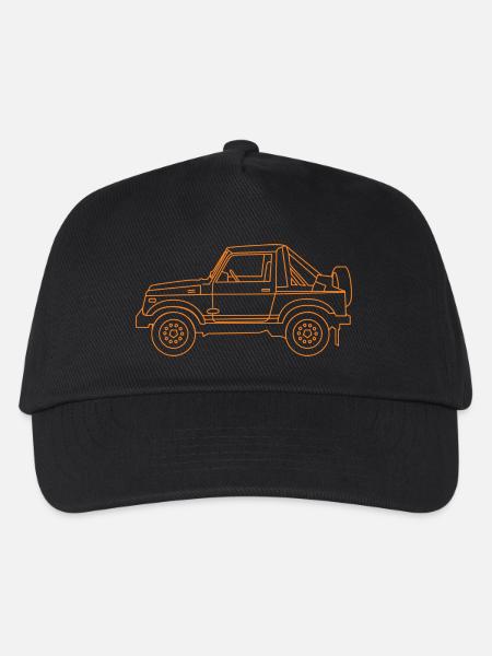 Orange 4X4 - Kinder Basecap - Schwarz