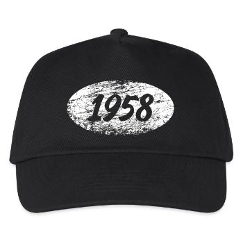 1958 - Kids’ Baseball Cap - black - Front