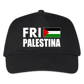 Fri palestina - Kinder Basecap - Schwarz - Vorne
