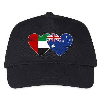 United Arab Emirates Australia Flag - Kids’ Baseball Cap - black - Front