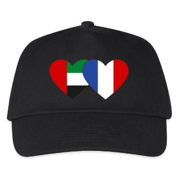 United Arab Emirates France Flag - Kids’ Baseball Cap - black - Front