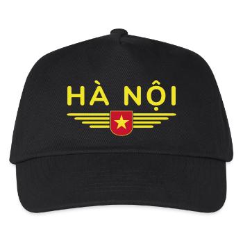 Vietnam Fan, Outfit T Shirt Design - Kinder Basecap - Schwarz - Vorne