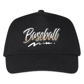 Baseball - Kinder Basecap - Schwarz - Vorne