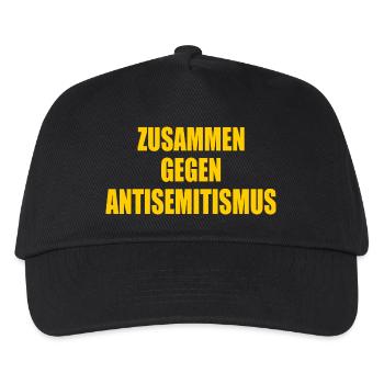 zusammen gegen antisemitismus - Kinder Basecap - Schwarz - Vorne
