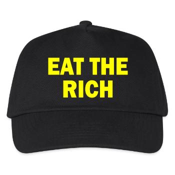Eat the rich - Kinder Basecap - Schwarz - Vorne