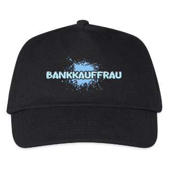 Bankkauffrau - Kinder Basecap - Schwarz - Vorne
