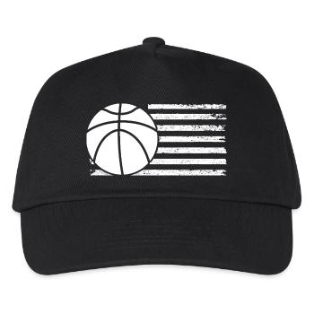 Basketballspieler Basketball - Kinder Basecap - Schwarz - Vorne