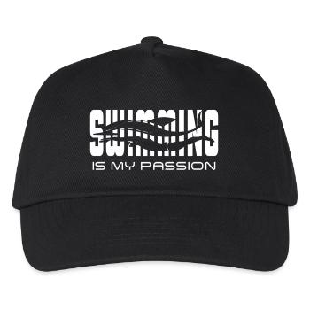 swimming is my passion - Kids’ Baseball Cap - black - Front