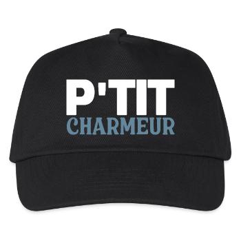 P'tit Charmeur - Baby - Birth - Child - Kids’ Baseball Cap - black - Front