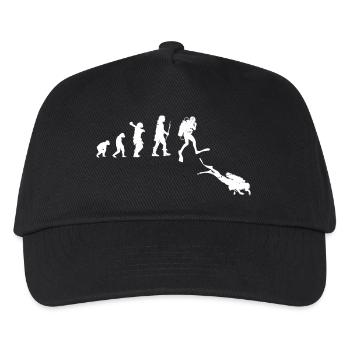 Illustration de l’évolution du progrès humain - Casquette de baseball Enfant - noir - Devant