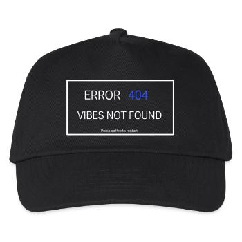 Vibes not found - Kids’ Baseball Cap - black - Front