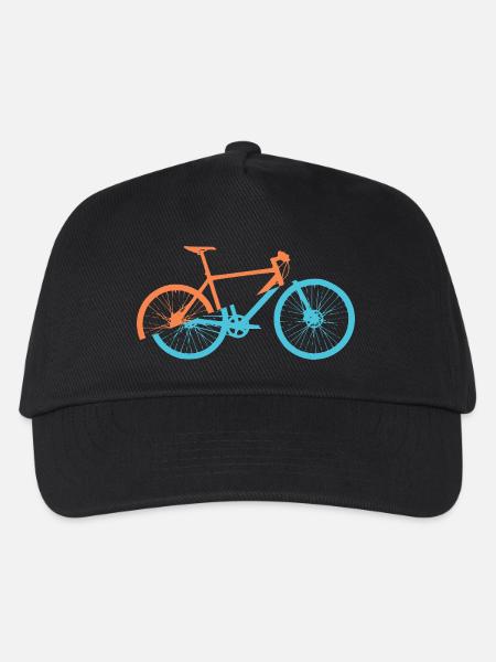 Dynamisches Fahrrad Design - Kinder Basecap - Schwarz
