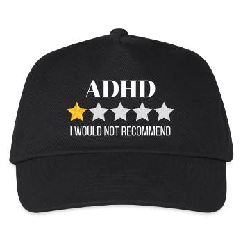 Innovatives Grafikdesign für ADHS-Bewusstsein - Kinder Basecap - Schwarz - Vorne