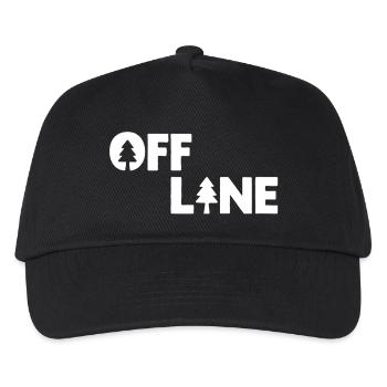 Hors ligne – Motif de dicton Nature, Forêt et Plein Air - Casquette de baseball Enfant - noir - Devant
