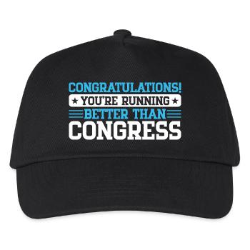 Marathon Runner Running Better Than Congress - Kids’ Baseball Cap - black - Front