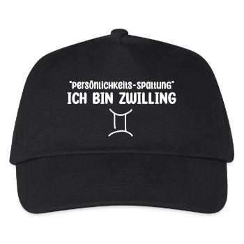 Ironic Gemini horoscope saying - Kids’ Baseball Cap - black - Front