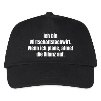 Business Administrator Humor Balance Sheet - Kids’ Baseball Cap - black - Front