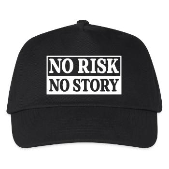 No Risk No Story - Kids’ Baseball Cap - black - Front