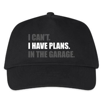 I can't i have plans Car lover car guy mechanic - Kinder Basecap - Schwarz - Vorne