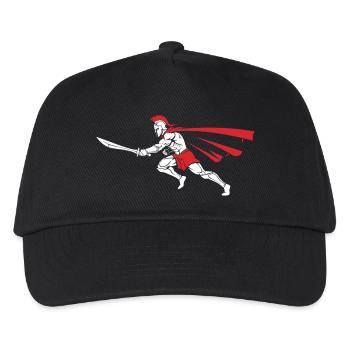 Spartan Attack Sword Mascot Spartan Dash - Kids’ Baseball Cap - black - Front