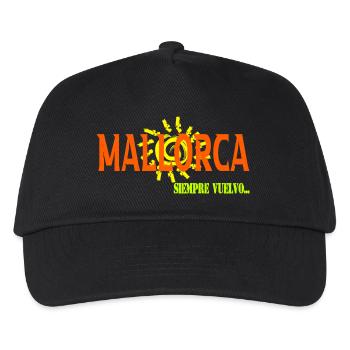 Mallorca - Kinder Basecap - Schwarz - Vorne