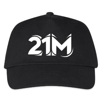 21M Bitcoin Supply Limit Minimal Lettering - Kids’ Baseball Cap - black - Front