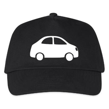 Auto Führerschein Geschenk  - Kinder Basecap - Schwarz - Vorne