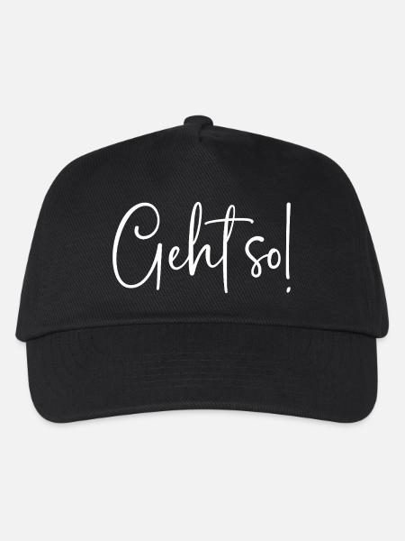 Geht so - Kinder Basecap - Schwarz