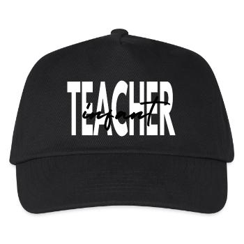 Geschenk für Kinderbetreuer für Säuglingslehrer - Kinder Basecap - Schwarz - Vorne